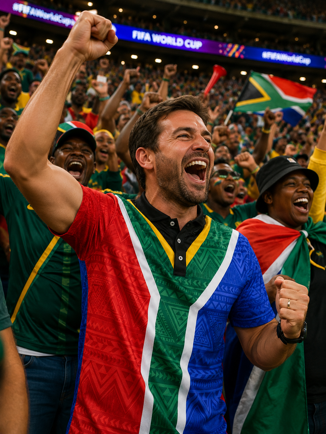 South African Flag Golf Shirt