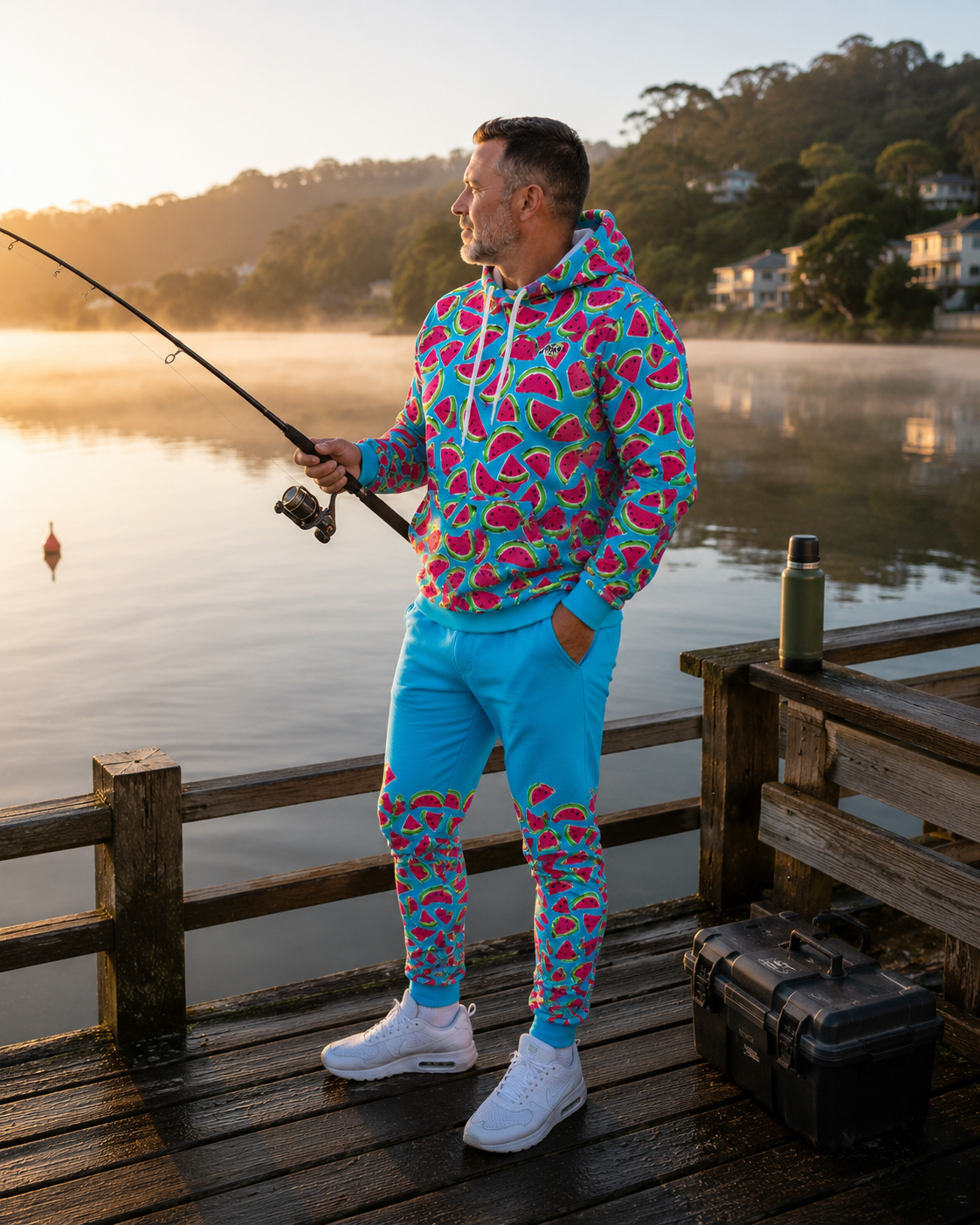 Blue watermelon Unisex cosy Sweatpants (2953)