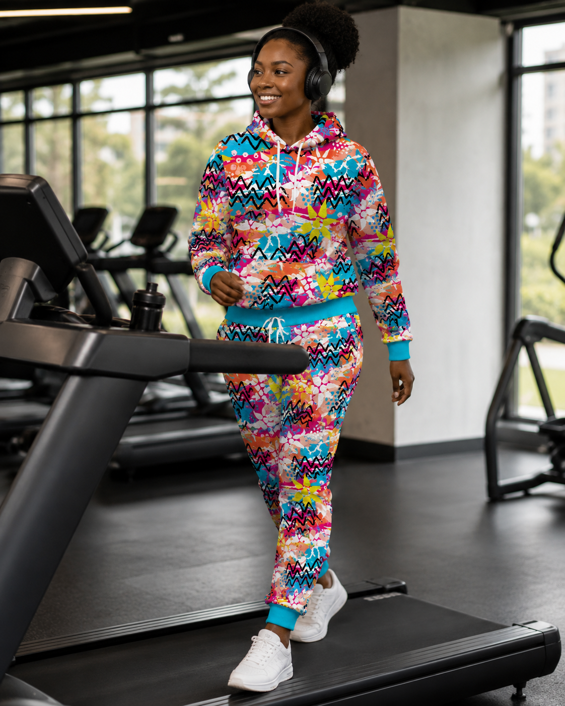 Neon floral  - Cosy Sweatpants