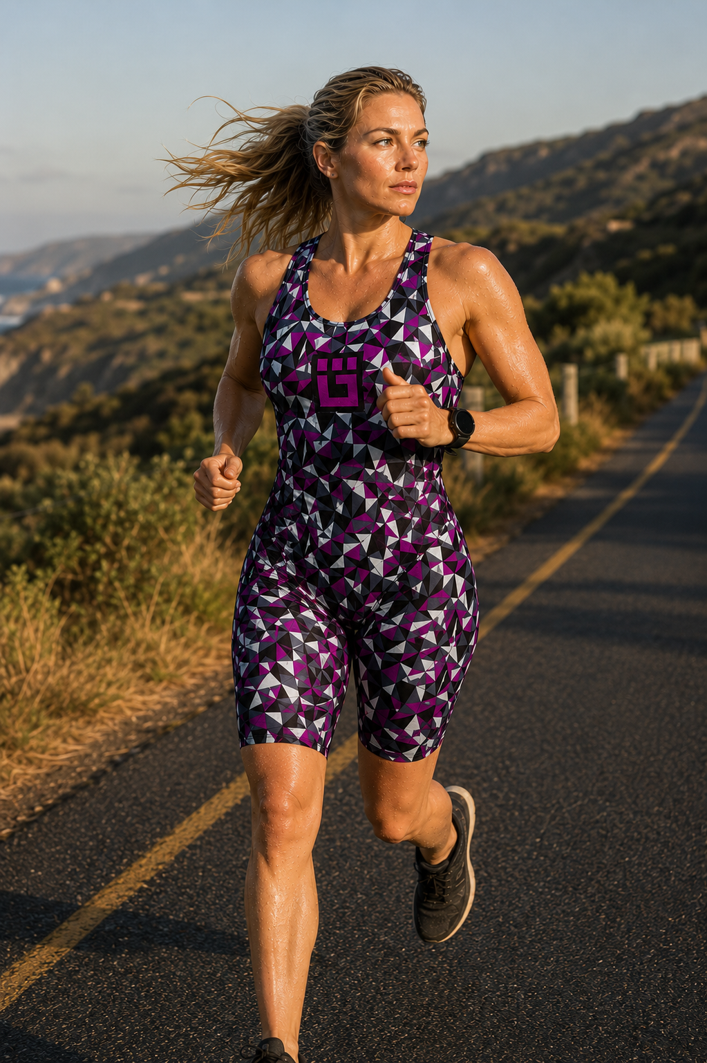 Women's Kneeskin Swimsuit - Ultra Purple