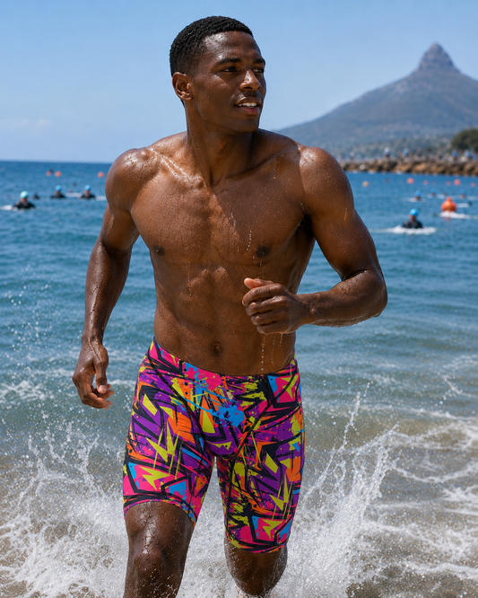 Men's Jammer Swimsuit - 80's Flash