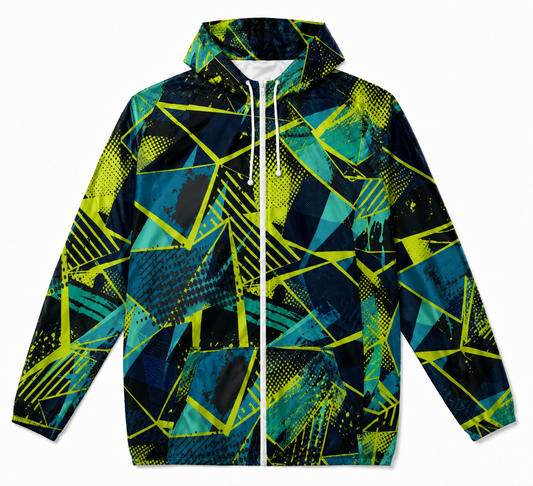 Unisex Packable Run Shell - Green Laser (3788)