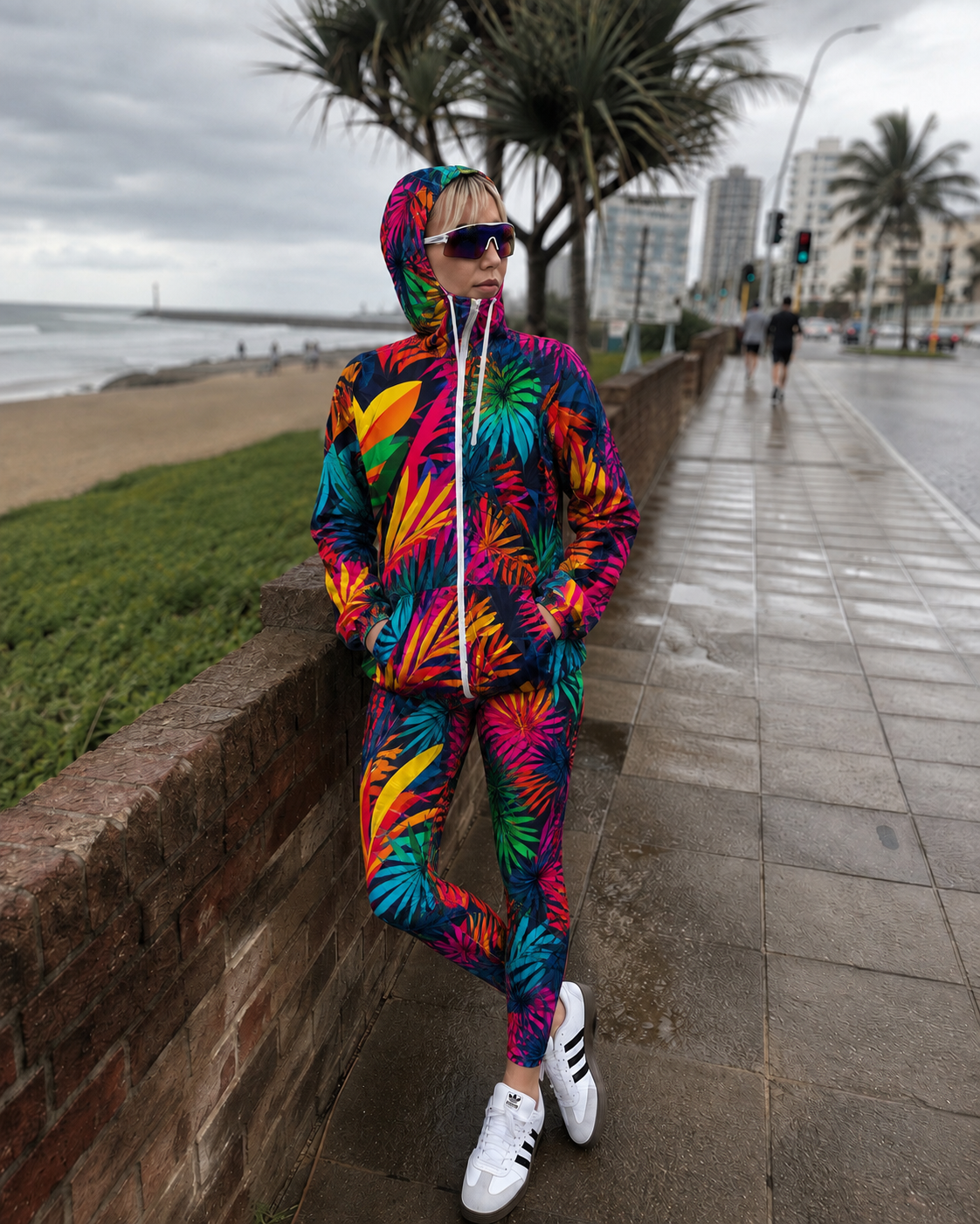 Unisex Packable Run Shell - Bright Jungle (3758)