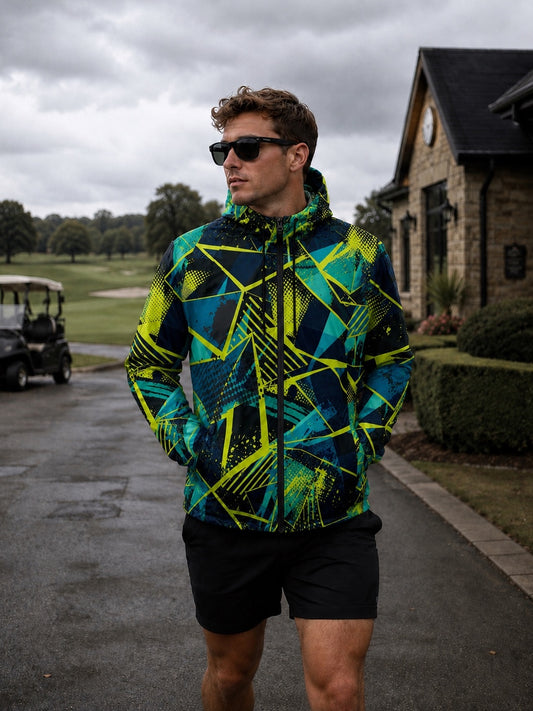 Unisex Packable Run Shell - Green Laser (3788)