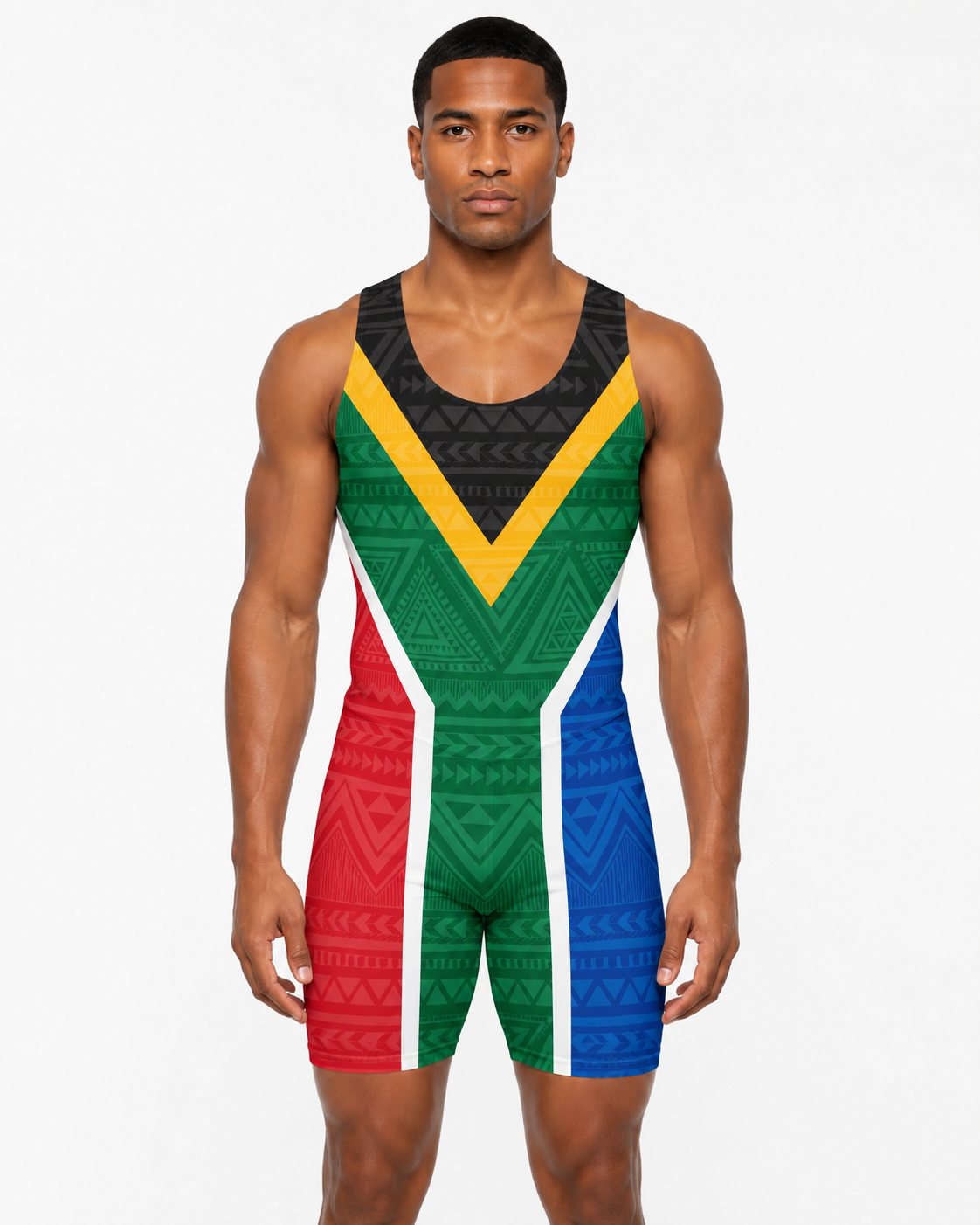 Men's Rowing Unisuit - South African Flag
