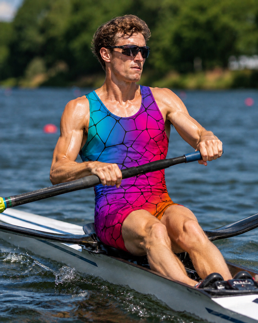 Men's Rowing Unisuit - Stained Glass