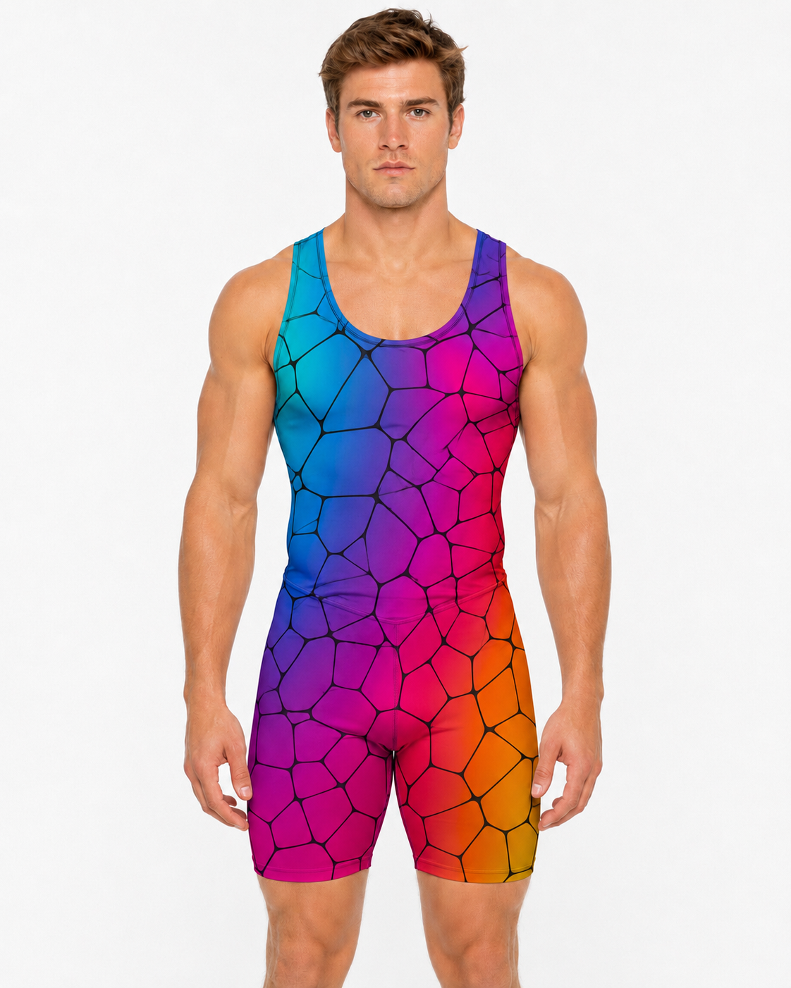 Men's Rowing Unisuit - Stained Glass