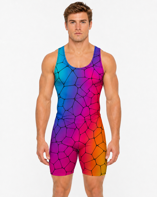 Men's Rowing Unisuit - Stained Glass