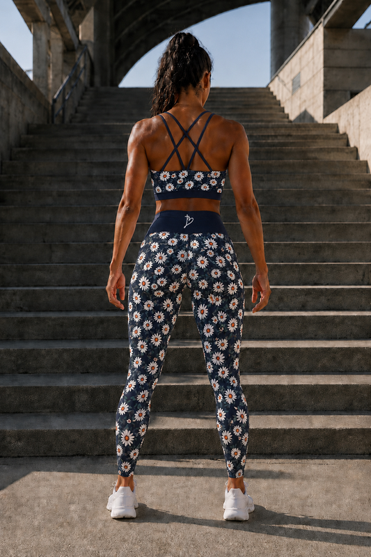 Women's High-Waisted Athleisure Full-Length Leggings – Daisy – Alpha & Omega