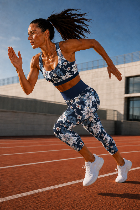 Women's High-Waisted Athleisure 3/4 Leggings – Believe Lily Love – Alpha & Omega