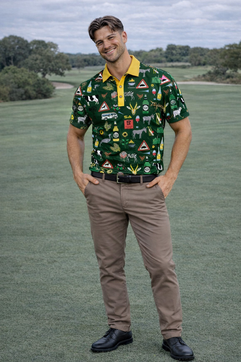 44 Klub Ikoniese Hemp - Groen en Goud