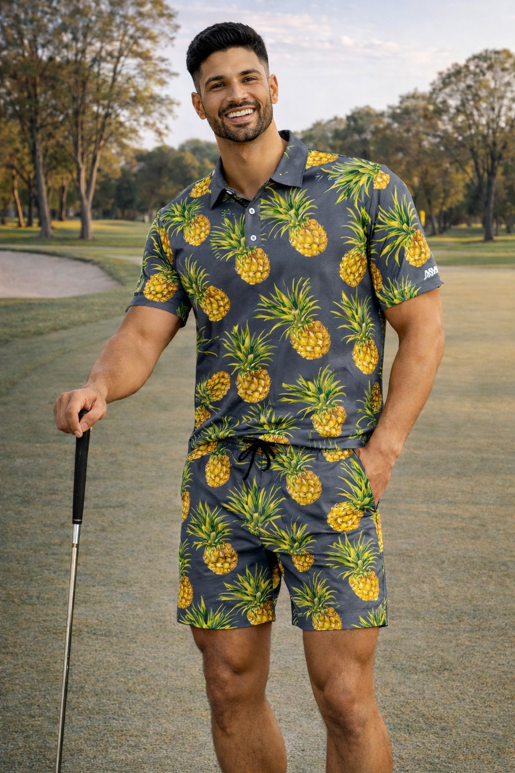 Pineapples Golf Shirt (3110)