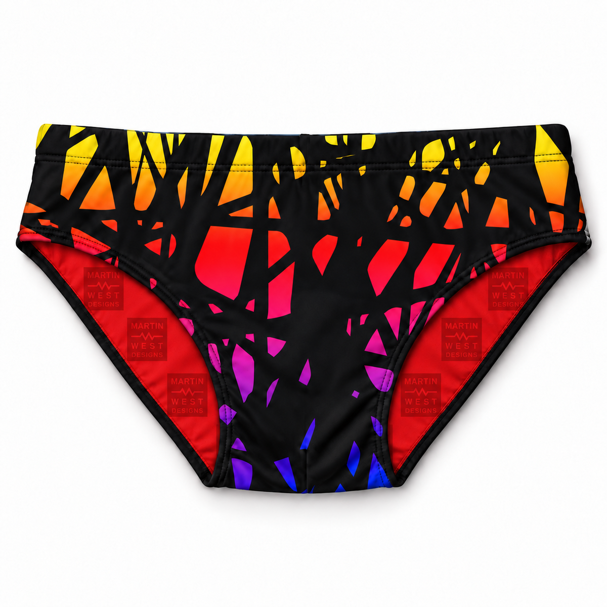 Boys' Brief Swimsuit - Neon Stickies
