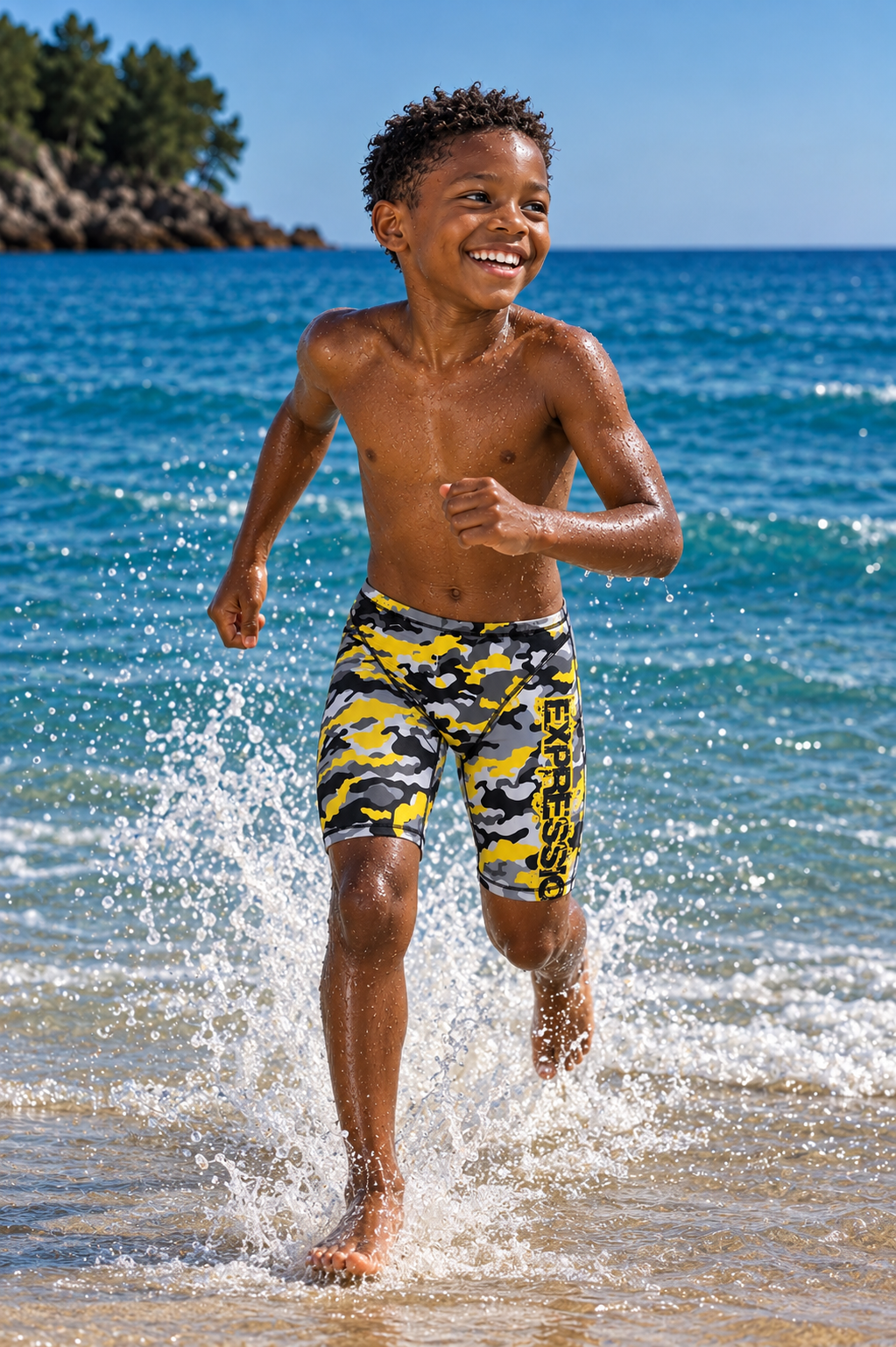 Boys' Jammer Swimsuit - Expression