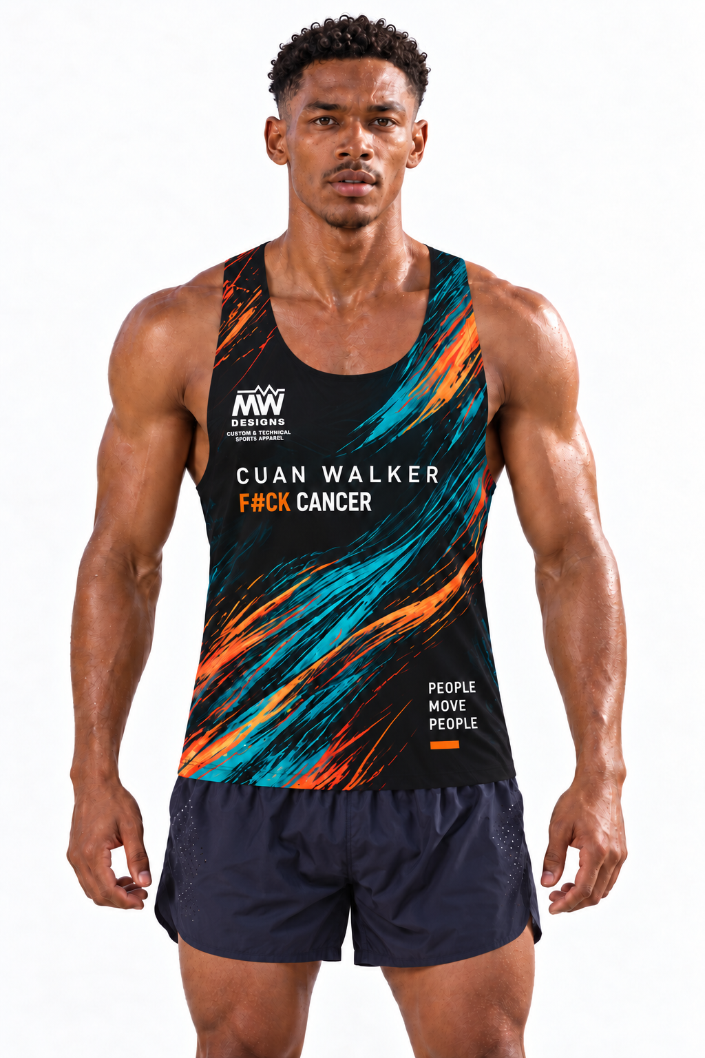 Cuan Walker More Tomorrows - Men's Seamless Performance Running Vest