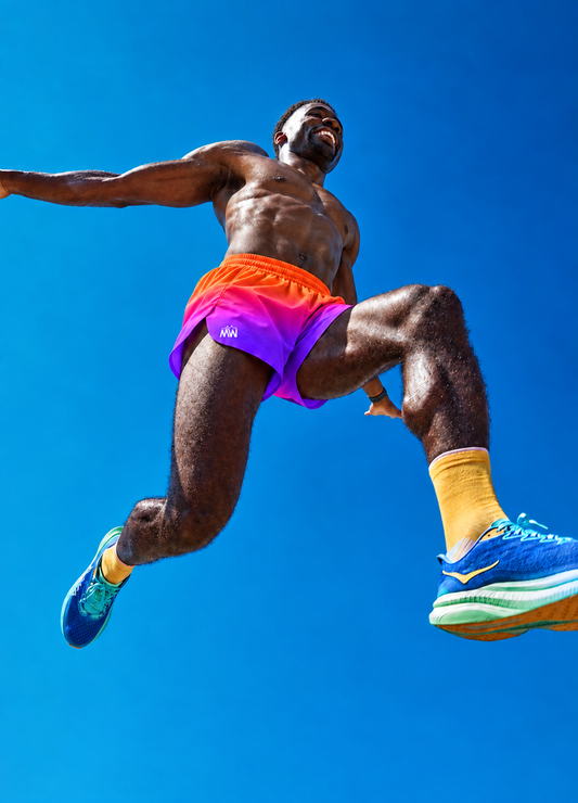 Men’s Phantom Laser-Cut Running Shorts – Chroma Collection – Heatwave