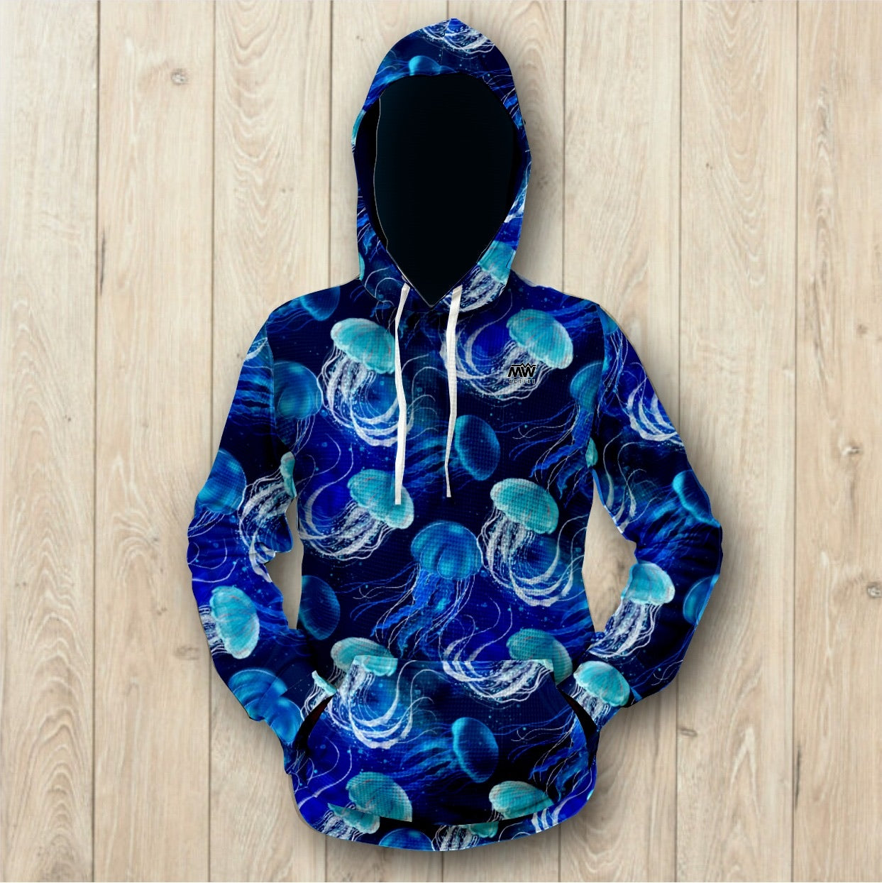 Jellyfish Unisex Waffle Hoodie