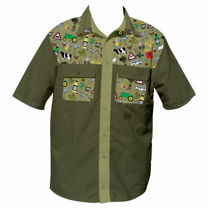 Dusk - Icon 44 Klub  - Safari Button Up Shirt (3811)