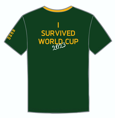 44 BOKKE I Survived RWC 2023   - Rugby Printed t-shirt