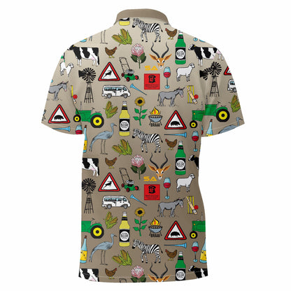 Khaki/White Ombre Iconic Golfer