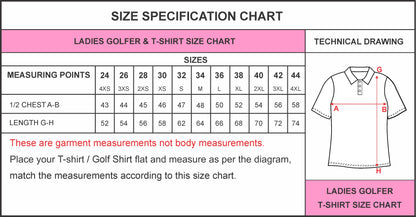Alpha and Omega Succulent Floral Ladies Golf Shirt