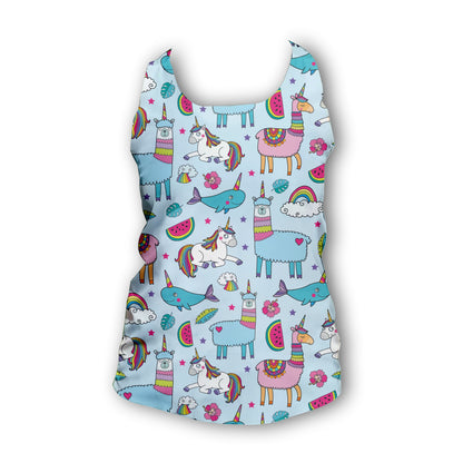 Unicorns & Rainbows - Ladies Seamless Performance Running Vest