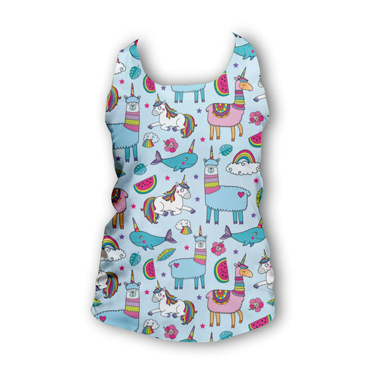 Unicorns & Rainbows - Ladies Seamless Performance Running Vest