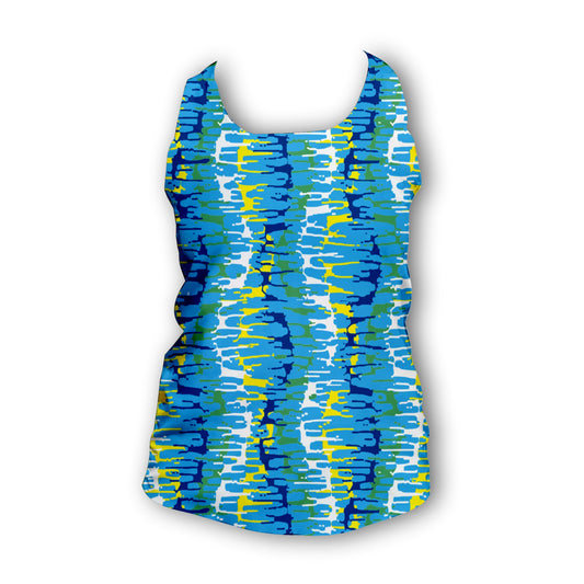 Blue Reflections - Ladies Seamless Performance Running Vest