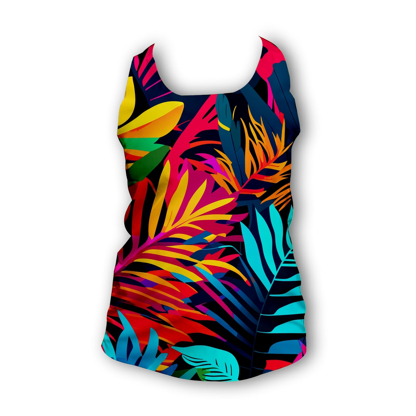 Bright Jungle - Ladies Seamless Performance Running Vest
