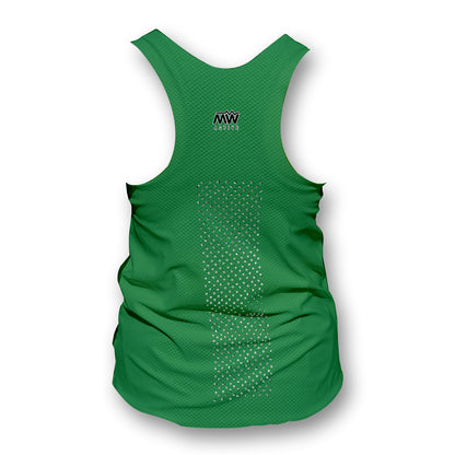 Green Peacock - Ladies Seamless Performance Running Vest