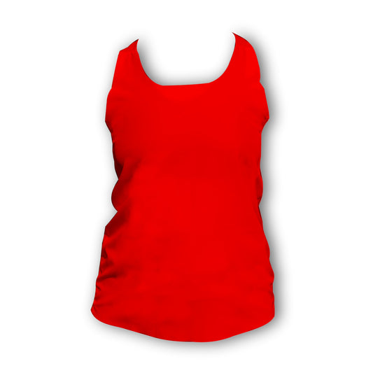 Plain Red - Ladies Seamless Performance Running Vest