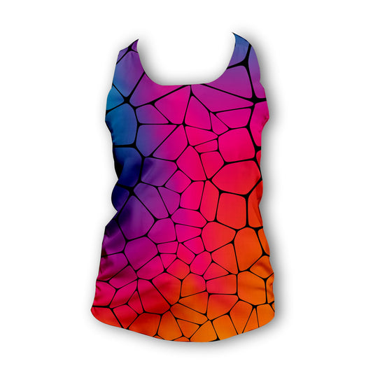 Stained Glass - Ladies Seamless Performance Running Vest