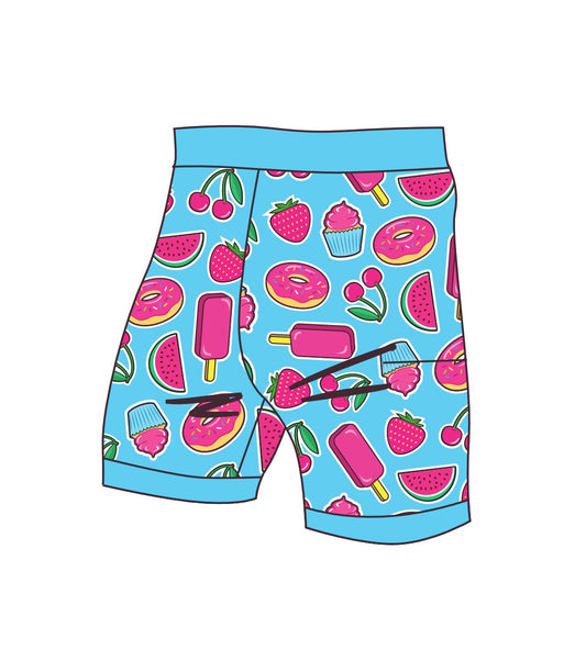 Strawberry Shortcake run/paddle/swim short (3761)