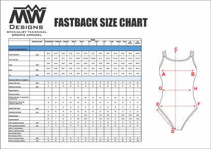 Female fastback swimsuit -  BREAST CANCER AWARENESS
