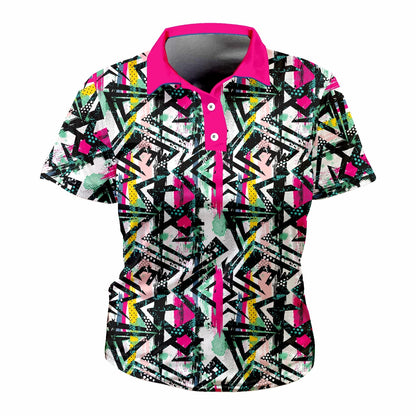 Ladies Golf Shirt – Ethnic Flash