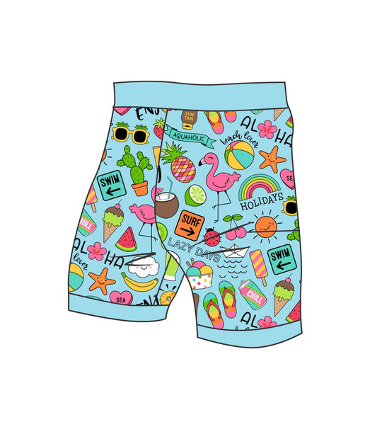 Aloha Holidays run/paddle/swim short (3801)