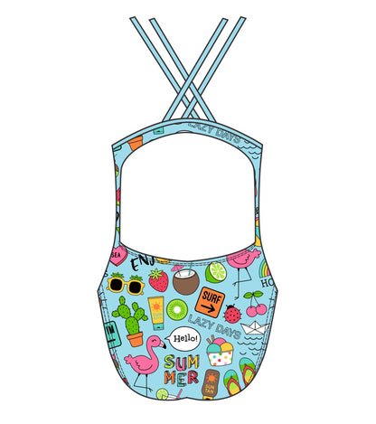 Female fastback swimsuit -  Aloha holidays (3757)