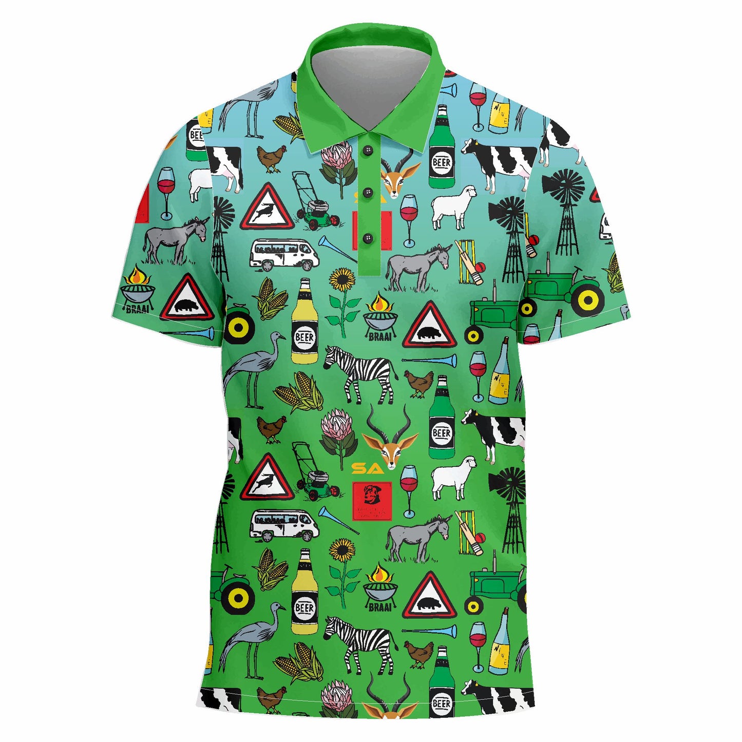 Blue/Green Ombre Iconic Golfer