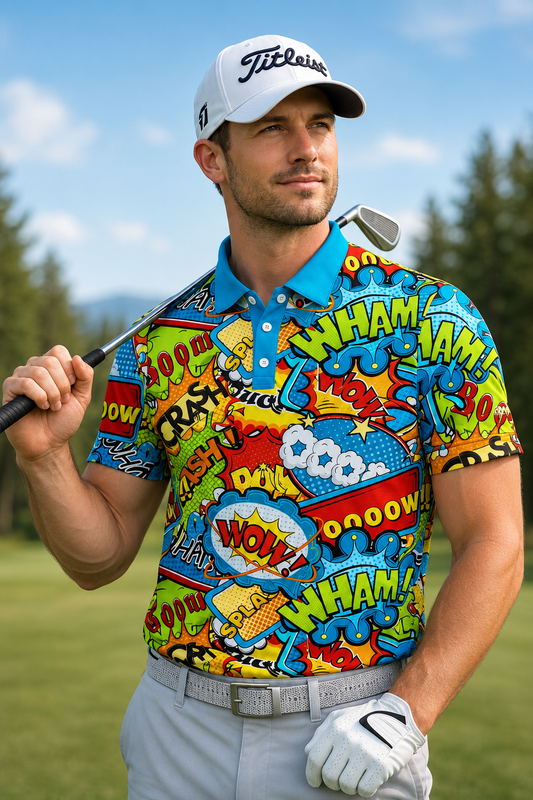 Boom Bang wham Golf Shirt (3688)