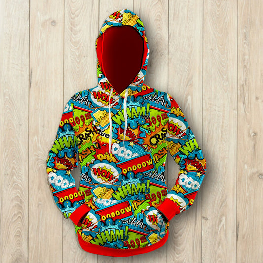 Boom Bang Wham Unisex Waffle Hoodie (3688)