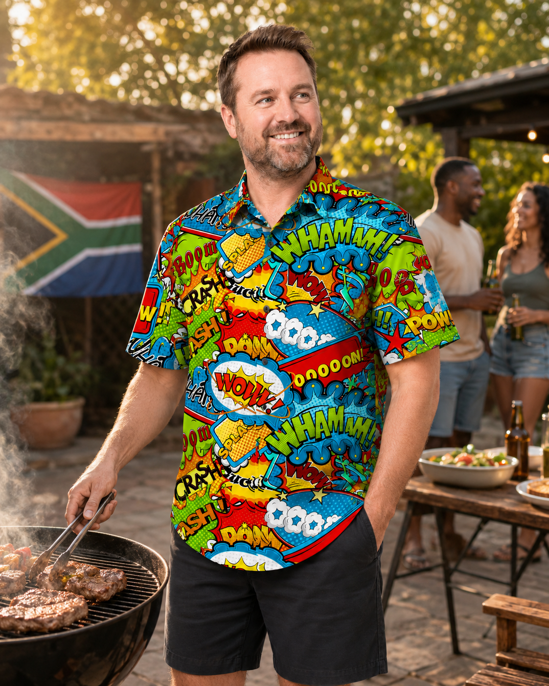 BOOM BANG WHAM Button up Shirt