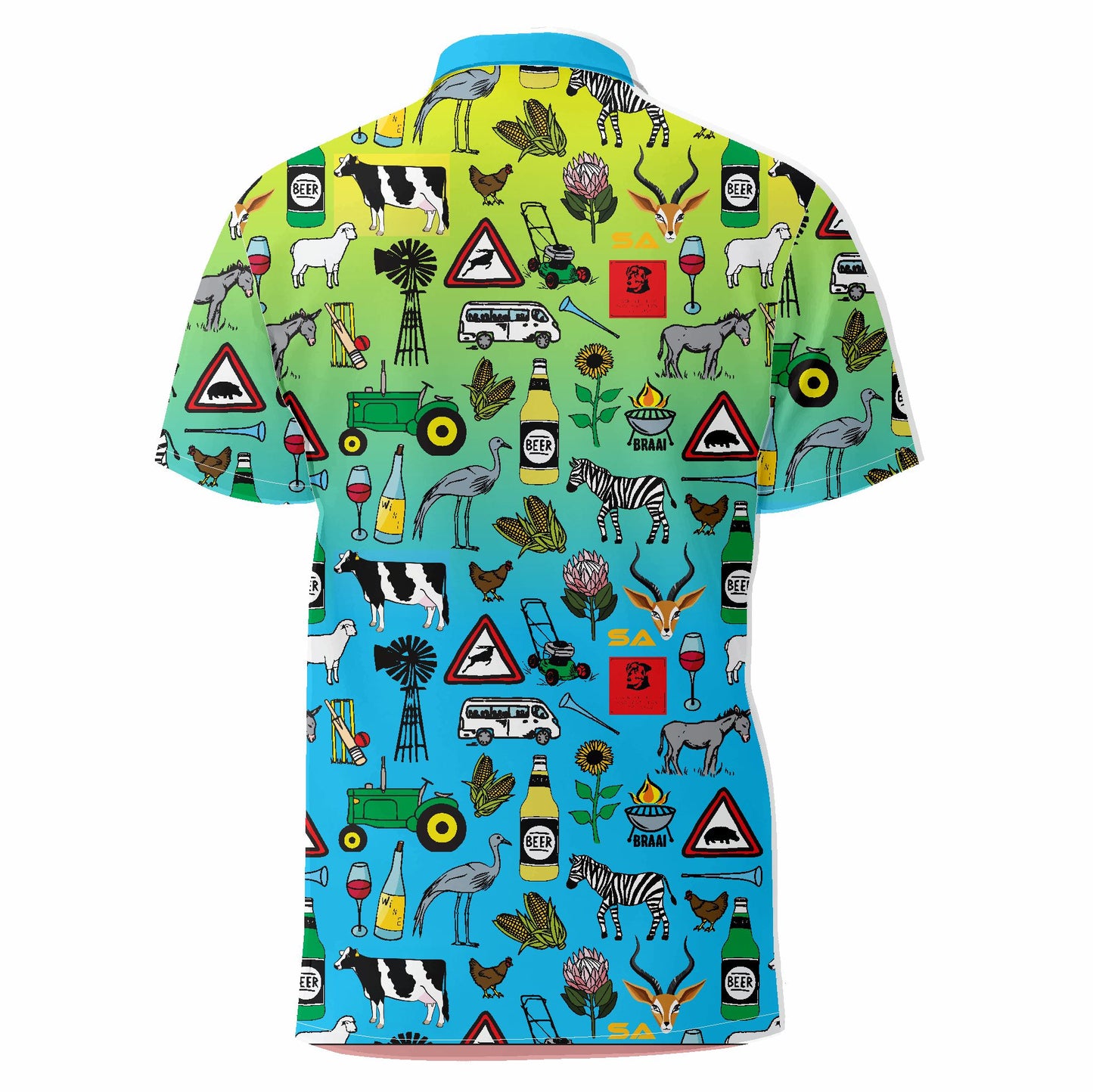 Yellow/Blue Ombre Iconic Golfer