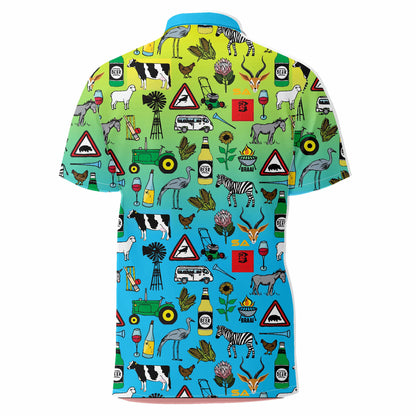 Yellow/Blue Ombre Iconic Golfer