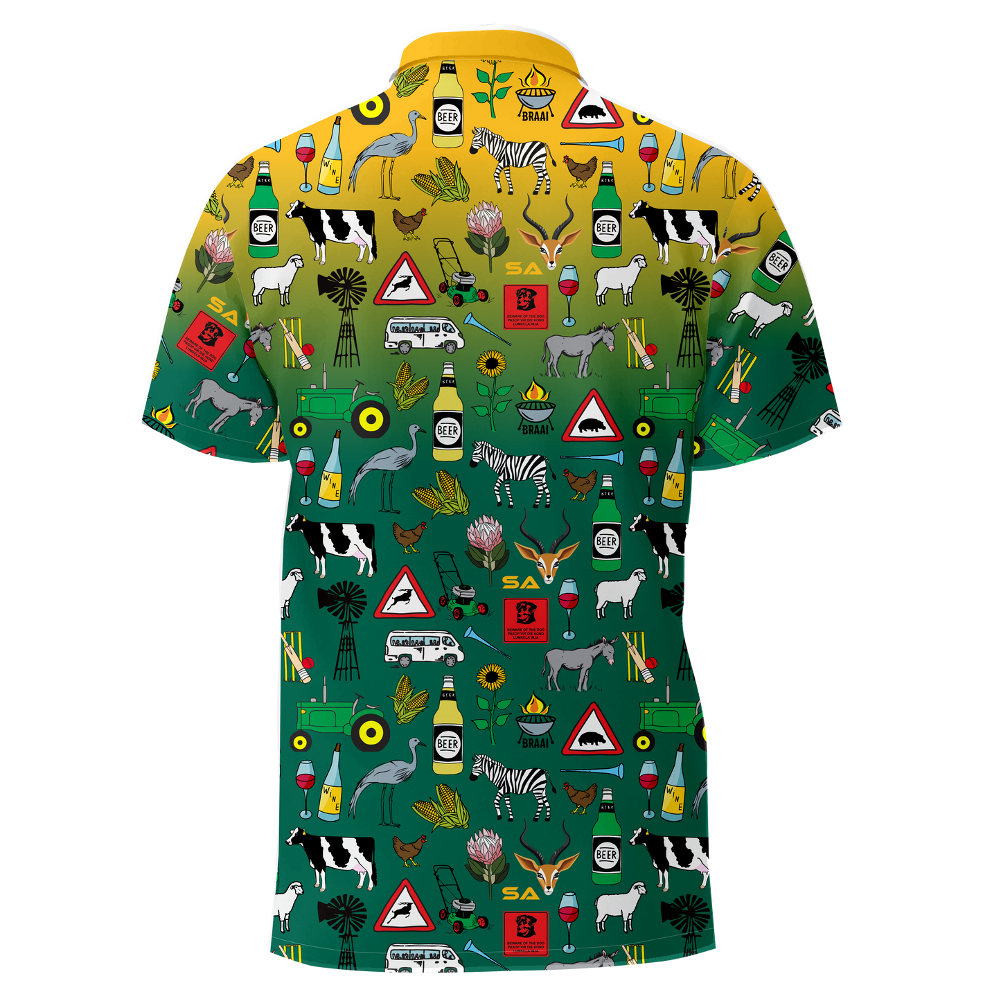 44 Klub Ikoniese Hemp - Groen en Goud