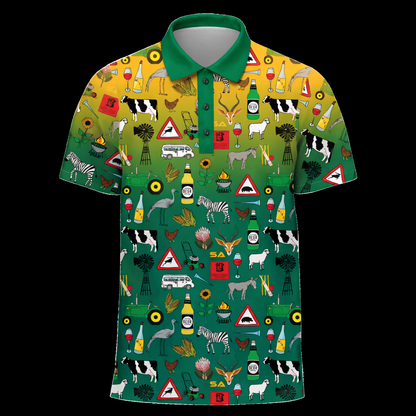 44 Klub Ikoniese Hemp - Groen en Goud (3933)