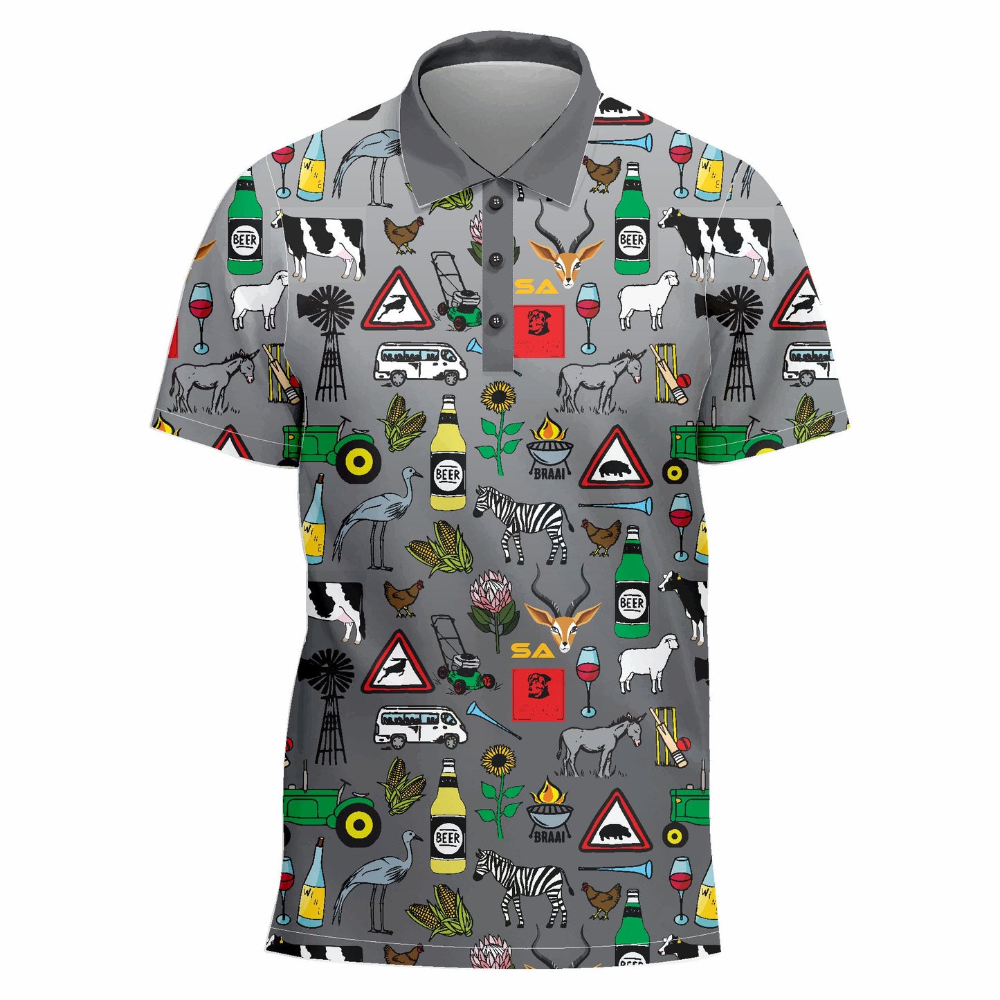 Grey/Sliver Ombre Iconic Golfer