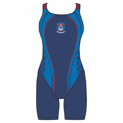 Holy Rosary School kneeskin swimsuit – front view