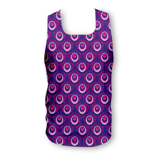 Purple Peacock - Men's Seamless Performance Running Vest