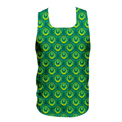 Green Peacock - Men's Seamless Performance Running Vest