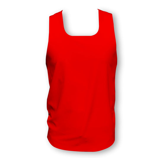 Plain Red - Men's Seamless Performance Running Vest
